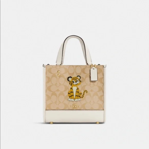 Coach Dempsey Year of Tiger signature tote hard to find new with tags - Picture 2 of 9